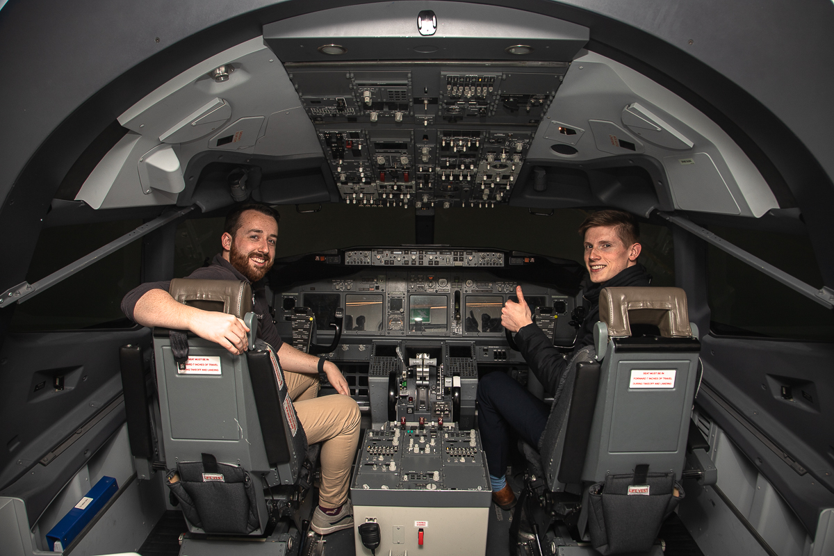 asg_ato's tweet photo. For the last day of Module 1 revision our new student Cillian and his instructor Niall got to fly the 737 simulator with our training partner @SimtechAviation✈
And how was your lunch break? 😉😎
#ASGATO #simtechaviation #pilottraining #pilotsofinstagram #737simulator #boeing737 https://t.co/Xp6ZZLh3rz