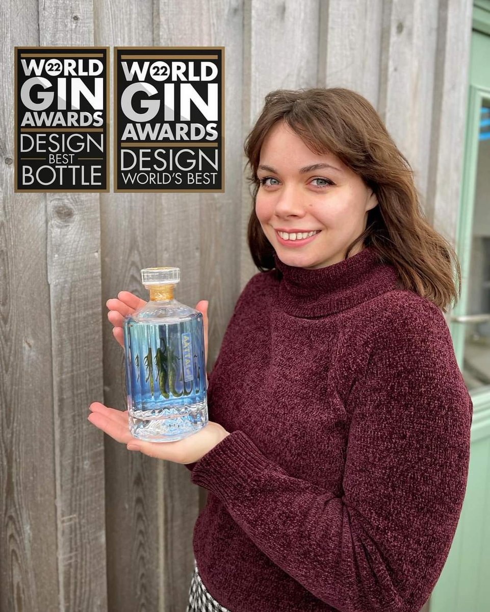 OrkneyGin's tweet photo. Aatta Gin Wins Worlds Best Design and Worlds Best Bottle 🧜🏼‍♀️ 

We are absolutely delighted! Winning 'Worlds Best Design' and 'Worlds Best Bottle' at the 2022 World Gin Awards!

#Orkney #gin #worldginawards #winner #worlddrinksawards #tasteoforkney #design https://t.co/87nYE3pKdG