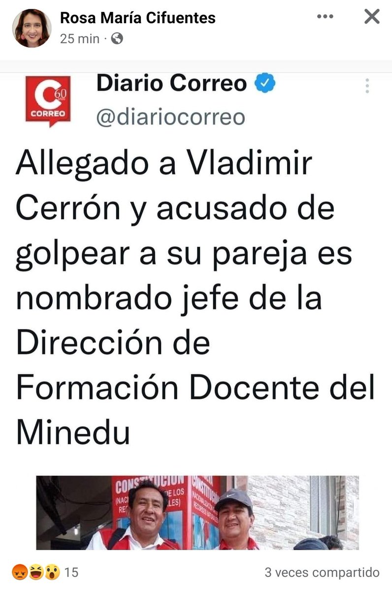 EsLelibeth's tweet photo. @MimpPeru Podrían poner pare a todos los nombramientos sin cumplir un perfil ético y profesional? https://t.co/ks3a8soJZg