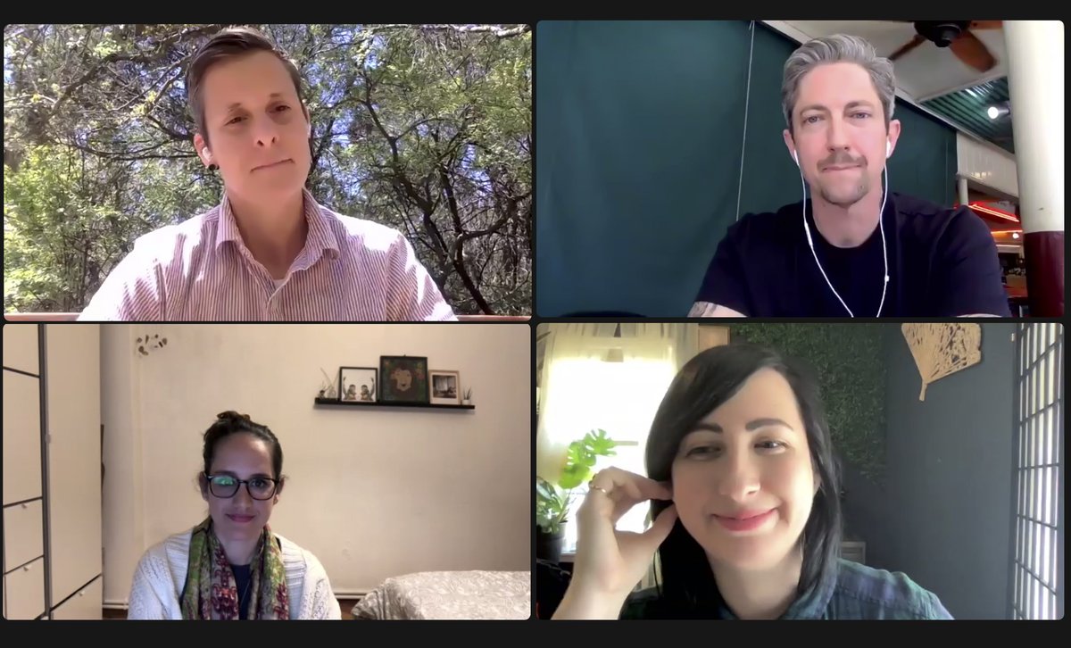 UTexasMoody's tweet image. Shoutout to our #TEXASMoody alumni, @JettGarrison, @davillasana, and @BillyTable_, for sharing your stories with us and providing great tips for our students on creativity.  Thank you, @elciszek, for moderating our last panel today!