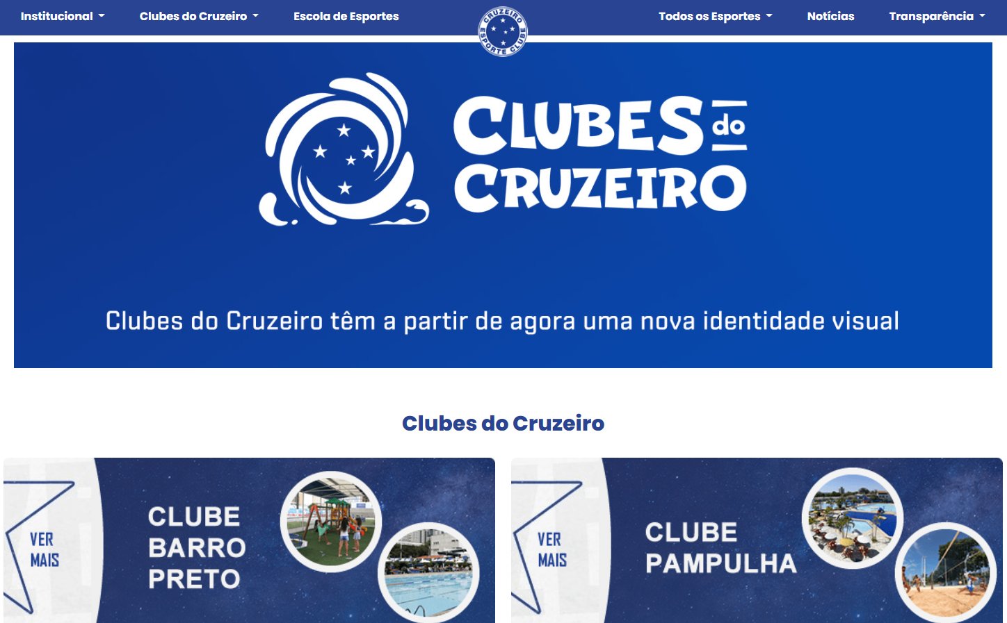 Clube Cruzeiro Pampulha - Clubes do Cruzeiro