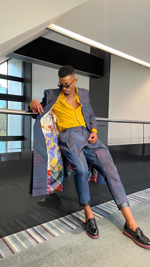 Libo is the best dressed male for me 🔥🔥🔥. He ate up the outfit so effortlessly. David Tlale really did the things with his outfit 🙌🏾 #RHOLagos