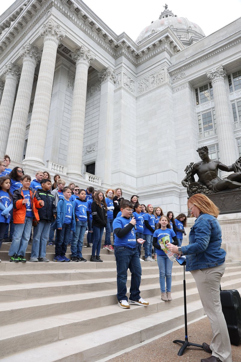 JCSchools_'s tweet image. .@North_Tweets &amp;amp; @jeffcityjayband Jazz Band did a wonderful job today performing at the #MoCapitol for Music Education Advocacy Day! Music is such an important part of JC Schools and we are proud to have such excellent music programs! #WeAreJCSchools #Proud2BNorthies #JayPride
