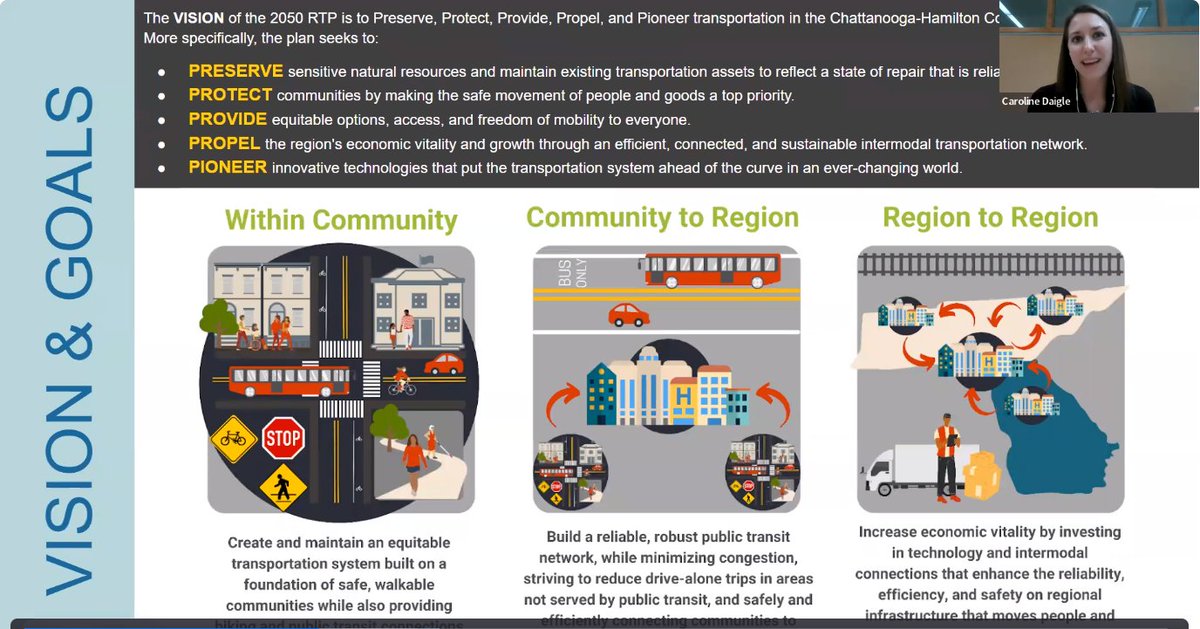 RPAchat's tweet photo. The Community Advisory Committee for the 2050 RTP recently met to discuss how public input informs the plan &amp; how projects are being identified for evaluation. These topics will be featured at upcoming public meetings—stay tuned for more details! #GreaterChatt2050RTP https://t.co/IaYa5BJ5tA