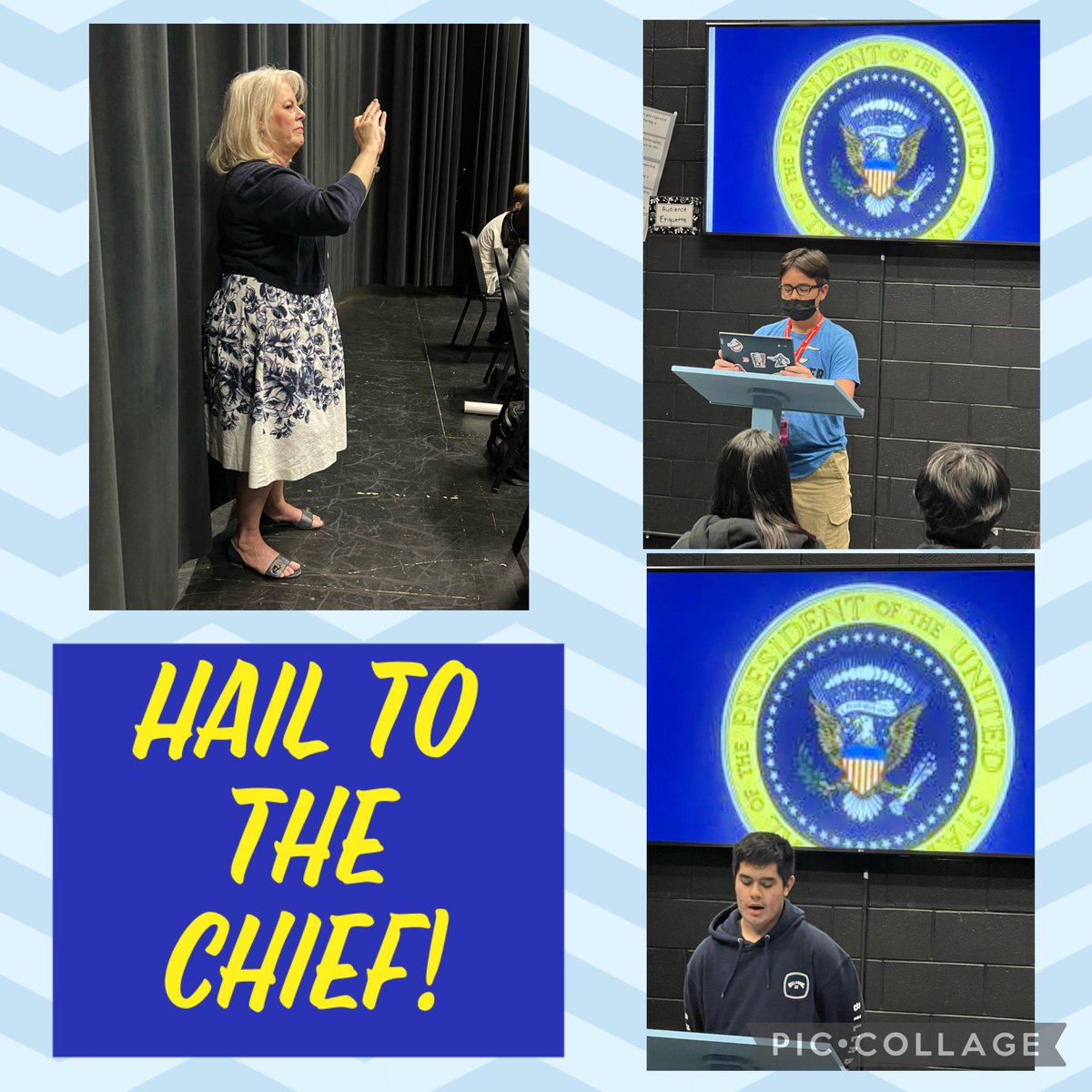 HMS 8th grade Speech students wrote and presented presidential candidate speeches. HMS Tigers for President! #bisdshines #WeAreBirdvilleISD