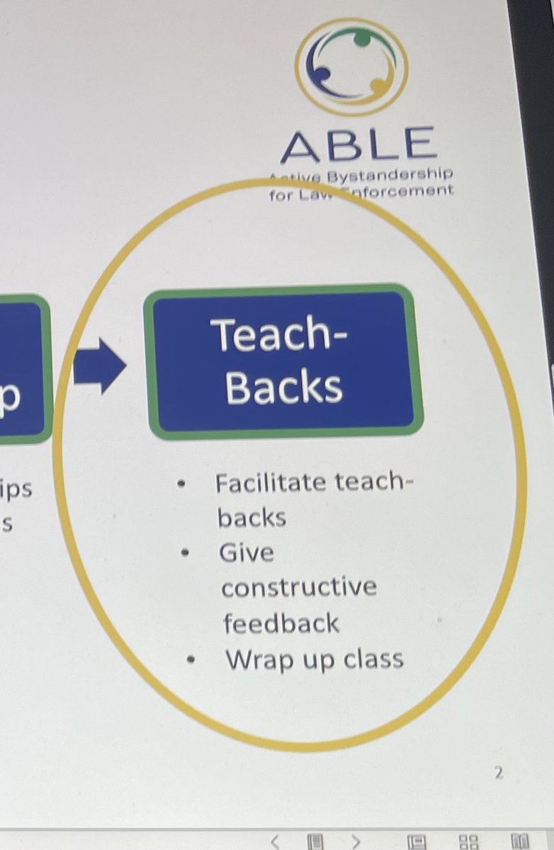 Final day of TTT with <a href="/DRPS/">Durham Regional Police</a> discussing active bystander ship. These am officers are nailing their teach backs. The practical element is really allowing them to see the power of the <a href="/GeorgetownABLE/">Active Bystandership for Law Enforcement Project</a> programme.