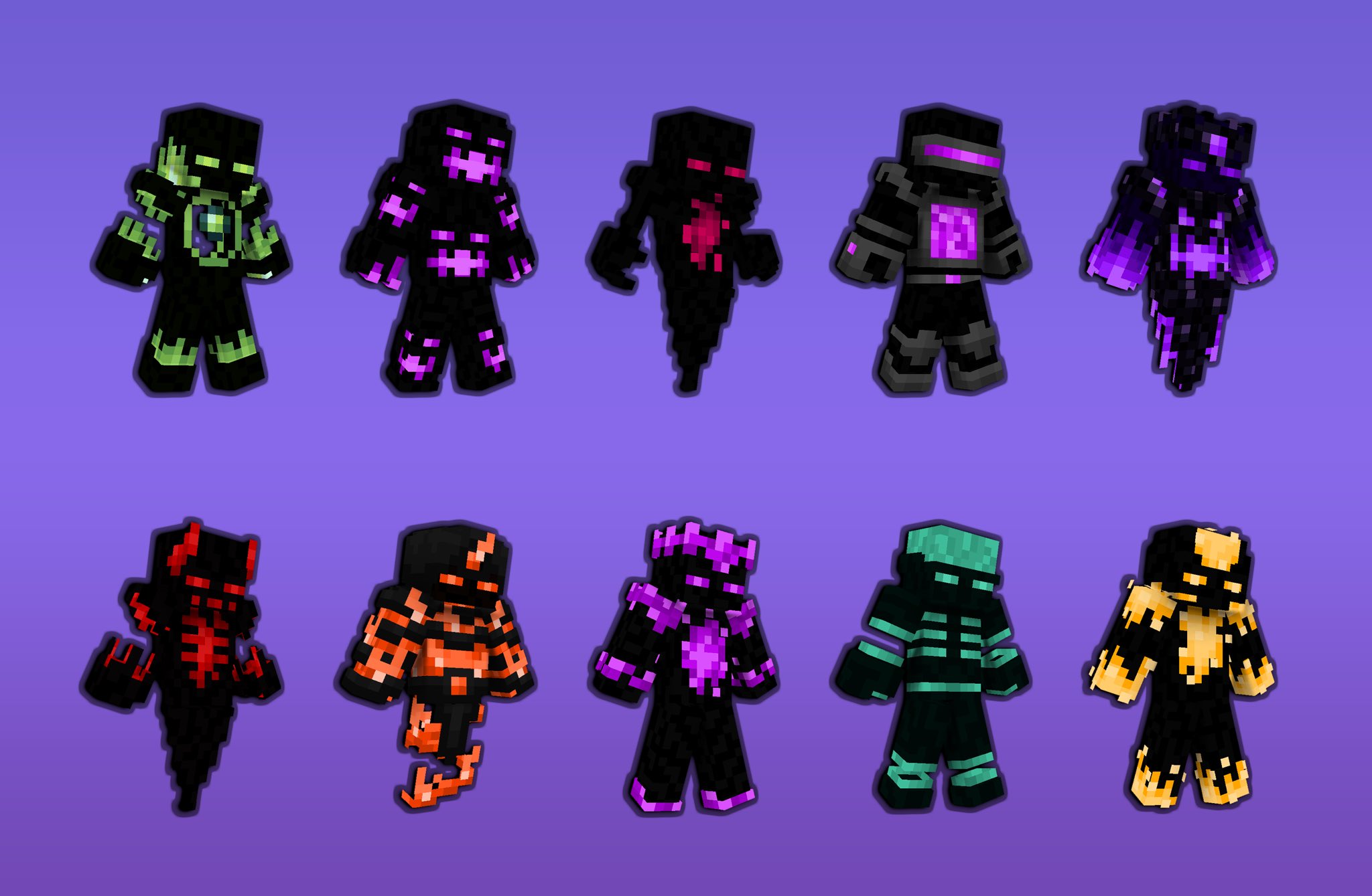 Ender Mobs by Hourglass Studios (Minecraft Skin Pack) - Minecraft  Marketplace