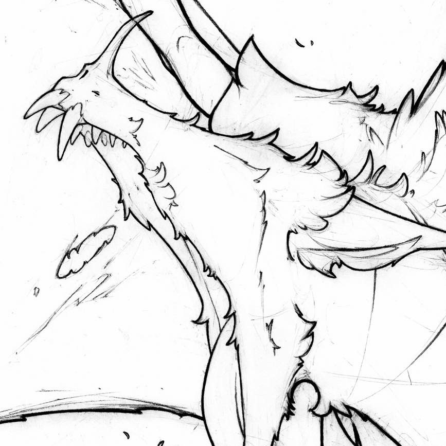Velthaneus Issue 02 Dev - Thane and giant bat panel art: Ready for colors! Drawn with pencil. #art #drawing #originalcharacterart #illustration #monsterart #creatureart #creaturedesign #demonart #cartoon #cartoonart #lineart #animation #animationart #comicart #indiecomics