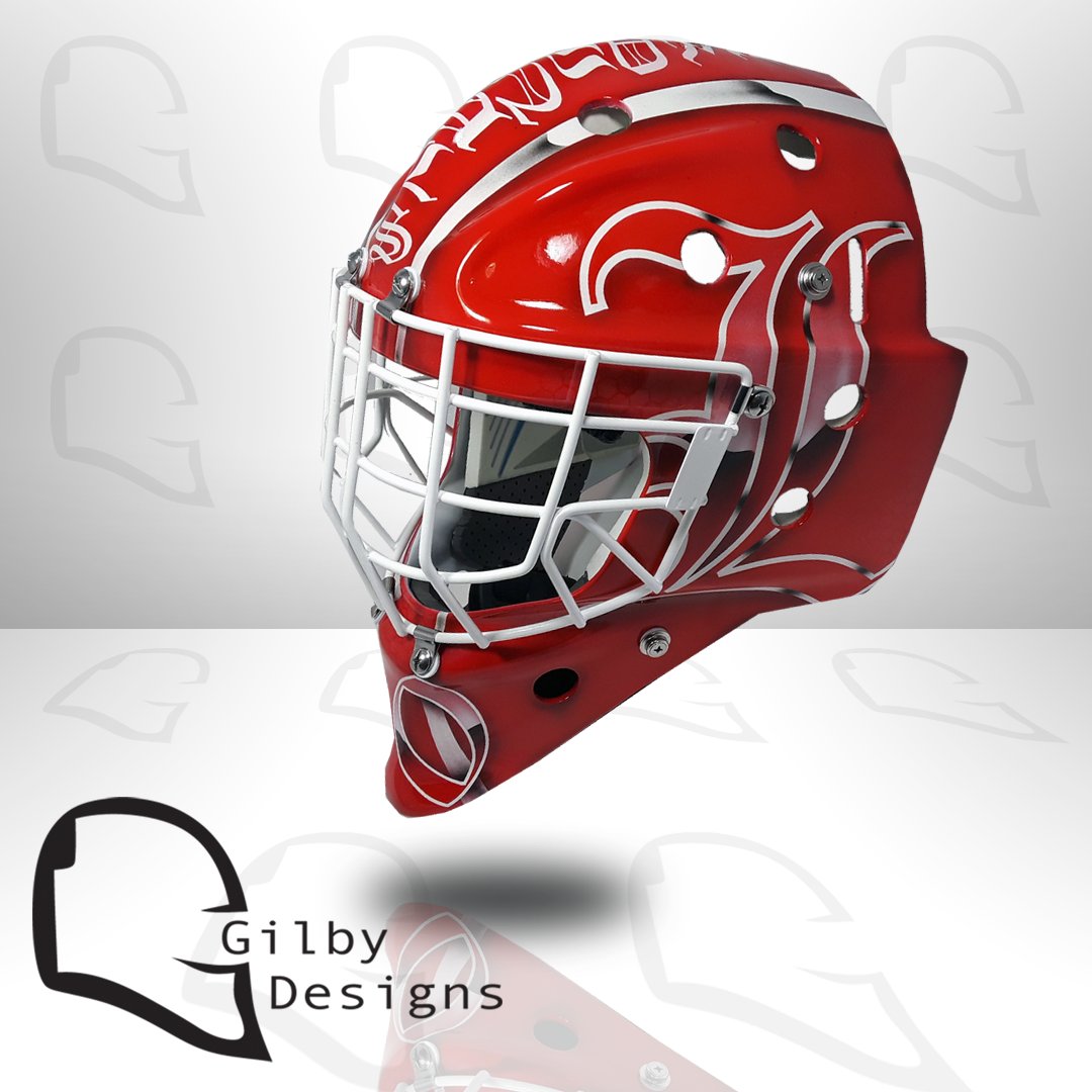 GilbyDesigns's tweet photo. New lid for @luvernehockey in southwestern Minnesota.
#goaliemask #goalie #gilbydesigns #loveyourlid #luverne #cardinals https://t.co/RVxjGaetbX