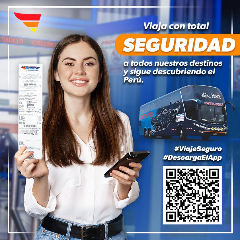 RECUERDA: Hemos retomado todos nuestros servicios con total normalidad. Para cualquier consulta pueden comunicarse con nuestro Contact center: 044 484120.
COMPRA TUS PASAJES AQUÍ 👇 
✅ App Emtrafesa: goo.su/QGOiOtq
✅ emtrafesa.com
✅ Oficinas a nivel nacional