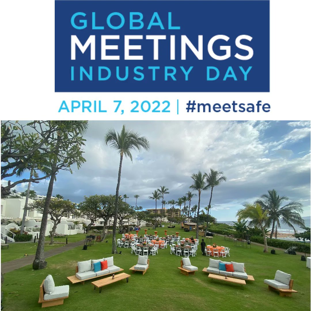 islandstyledmc's tweet photo. Today is global meeting industry day where the topic is #meetsafe. We are celebrating this terrific industry and our ability to get back to business and safely conduct a meeting. #outdoorevents #meetsfae #Socialdistancing #GMID o #hawaii #hawaiidmc #dmchawaii #hawaii #volunteer https://t.co/GO56UtOxGW