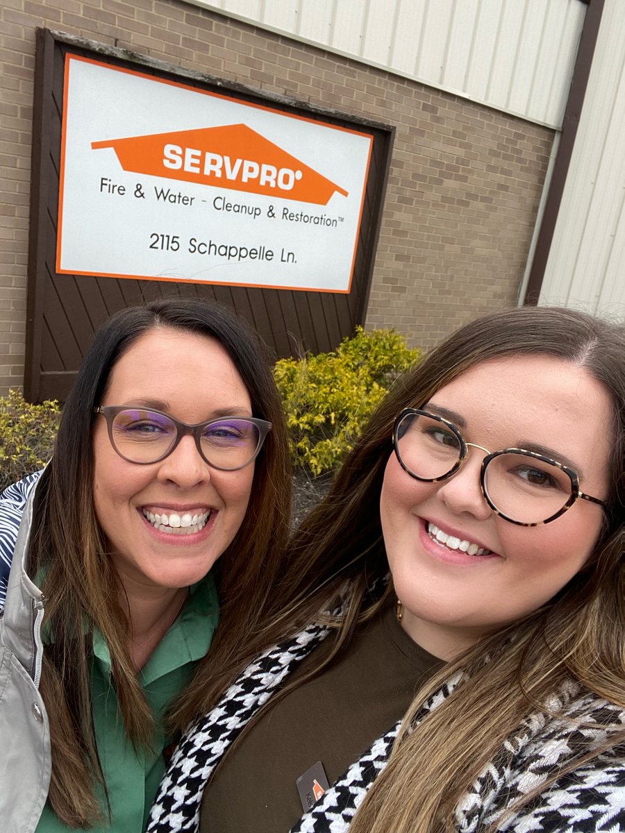 SERVPRO9590's tweet photo. Two of our best and brightest got to be guest speakers at a multi-state area meeting on Monday! Paige and Kelsey were speaking on the new system update and helping provide information on best practices.  A big thank you to SERVPRO HQ for having them. https://t.co/vW5dDwEVG4