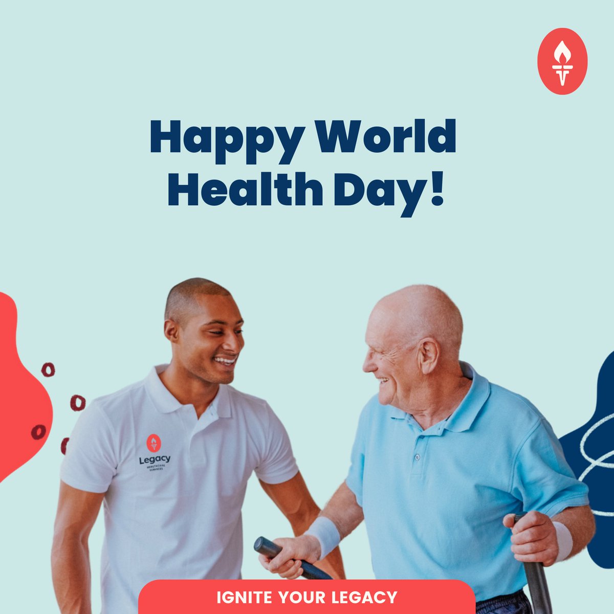 Happy World Health Day! At Legacy, we utilize evidence-based clinical care to transform the lives of residents and empower them to live a life full of purpose, safety, and dignity. 
#IgniteYourLegacy #worldhealthday2022 #worldhealthday #evidencebasedclinicalcare #seniorcare