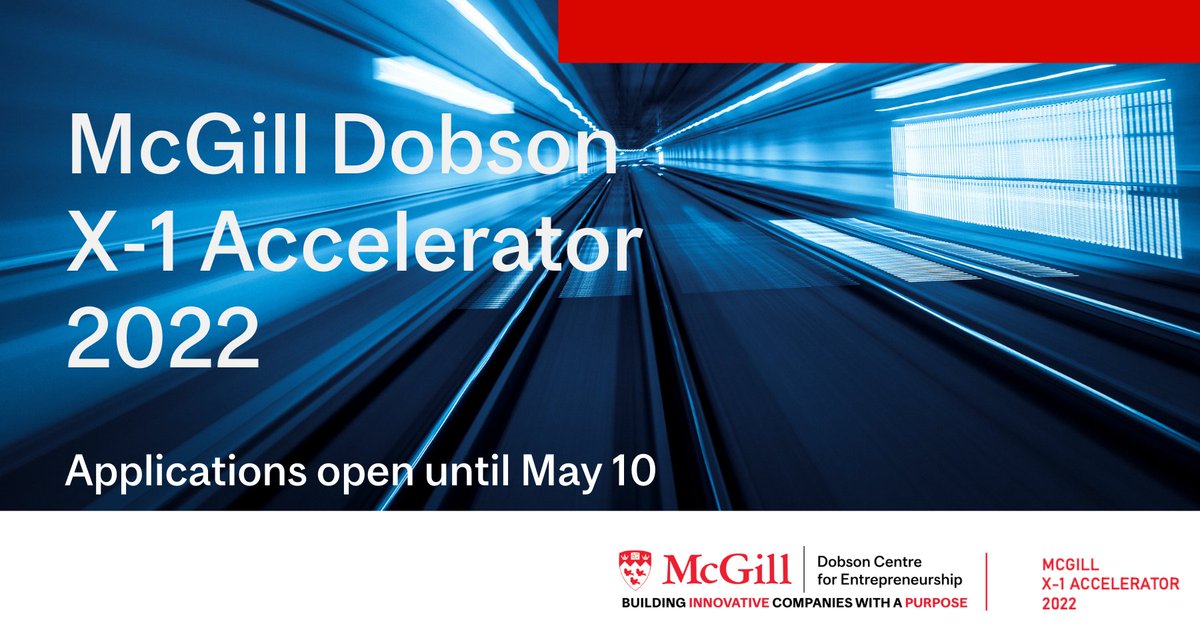 DobsonCentre's tweet photo. Are you an early-traction startup working on investment readiness? Learn more about the McGill Dobson X-1 Accelerator: https://t.co/mXB0NRea4h https://t.co/bpEhJavxAR