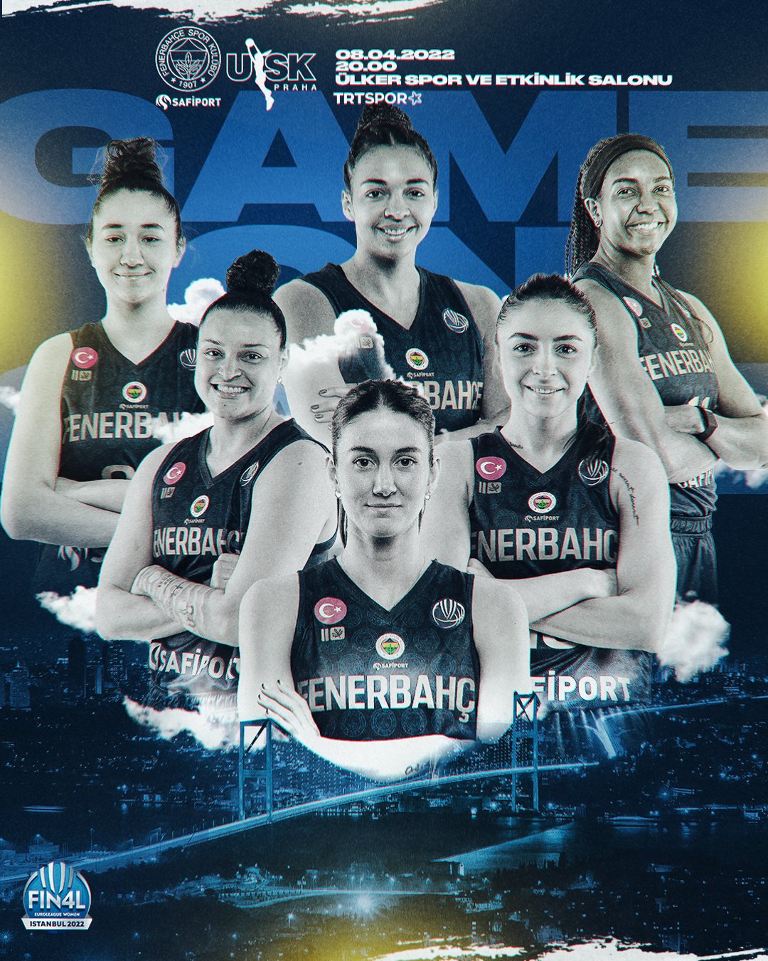 Fenerbahçe Safiport'un USK Prague Maçı İçin Hazırladığı Görsel