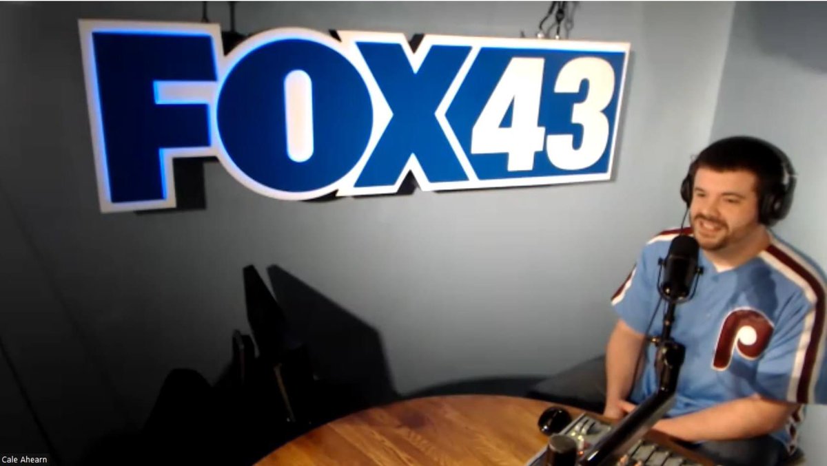 caleahearn11's tweet photo. Coming soon to a @FOX43 near you....
#ContentRoom? 🤔🎙️⚾ https://t.co/hcgRzAnAb9