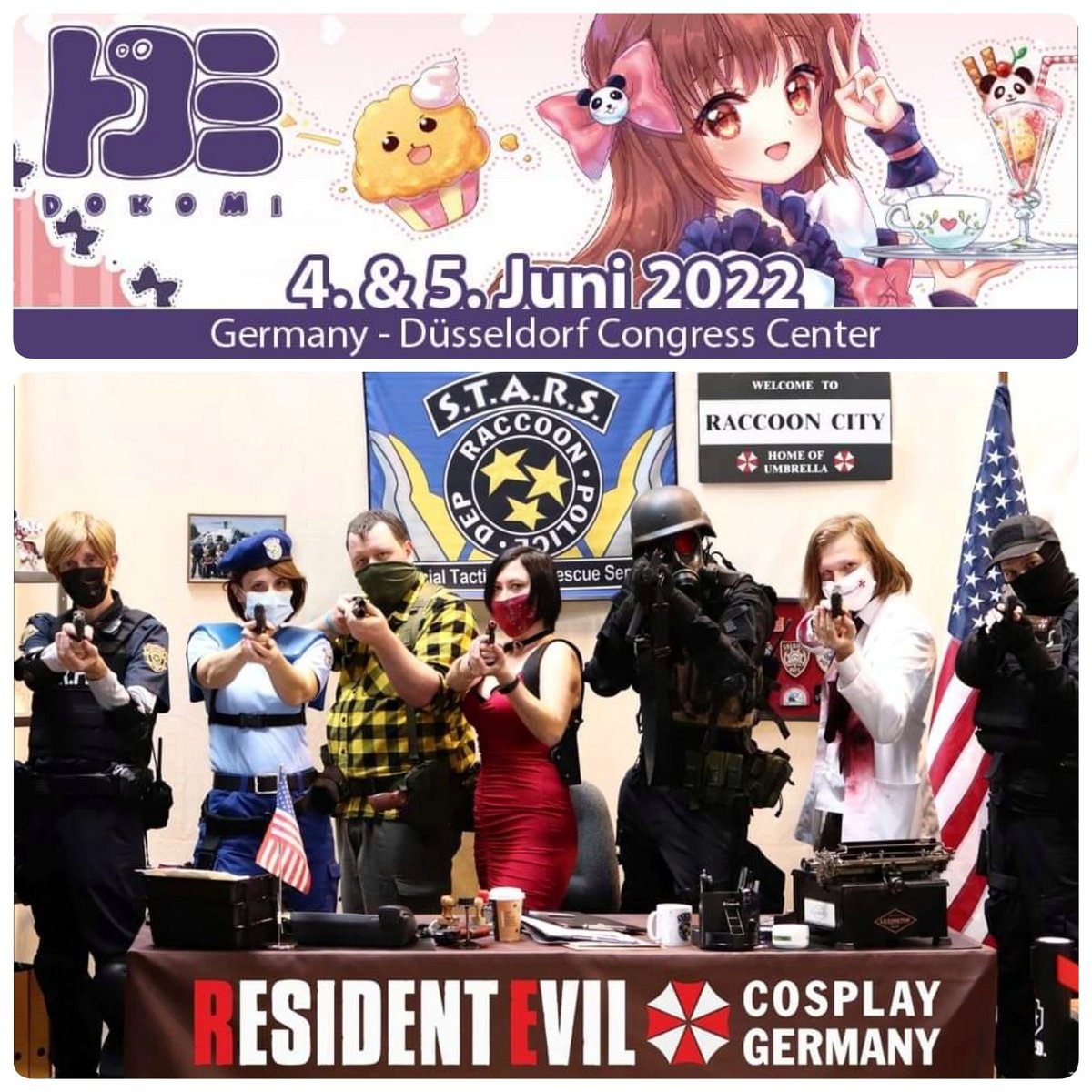 DoKomi in Düsseldorf
📅 04.-05.07.2022

<a href="/DoKomi/">DoKomi</a> Germanys largest Anime &amp; Japan-Expo and also the biggest Resident Evil fan booth at conventions in NRW, together with ResidentEvilCosplayGermany and some more RE friends...

#ResidentEvilCosplay #cosplaygermany #dokomi #dokomi2022
