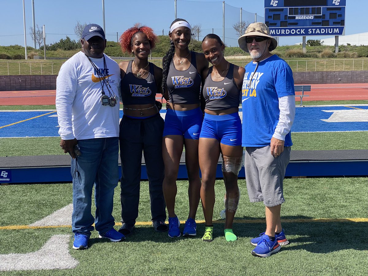Congratulations to West LA's Angel Morris who qualified for the 2022 California State Championships yesterday after finishing 4th place in SoCal Heptathlon Championships with a score of 3826 points. Lauren Lee &amp;Hailey Adams finished in 10th &amp; 13th place in the 7-event competition