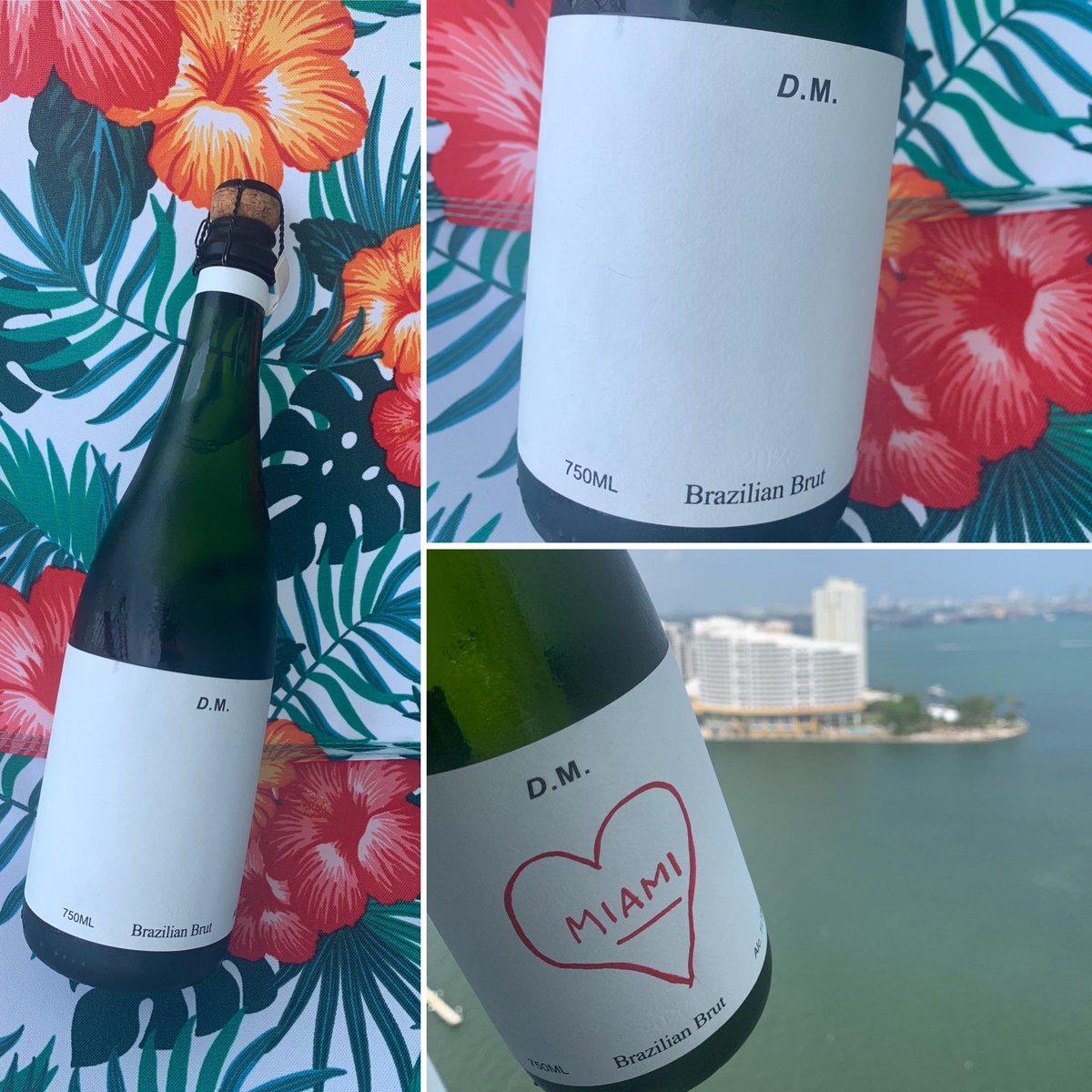 We tried Dom Maria Brut (<a href="/BrazilianBrut/">Dom Maria Brazilian Brut</a> ) from #Brazil. A vintage (2020) sparkler hand-crafted from 60% Chardonnay &amp; 40% Pinot Noir using the Champagne method. Fresh, dry, and well-balanced with a citrus &amp; floral profile. The white space label allows for a custom message.