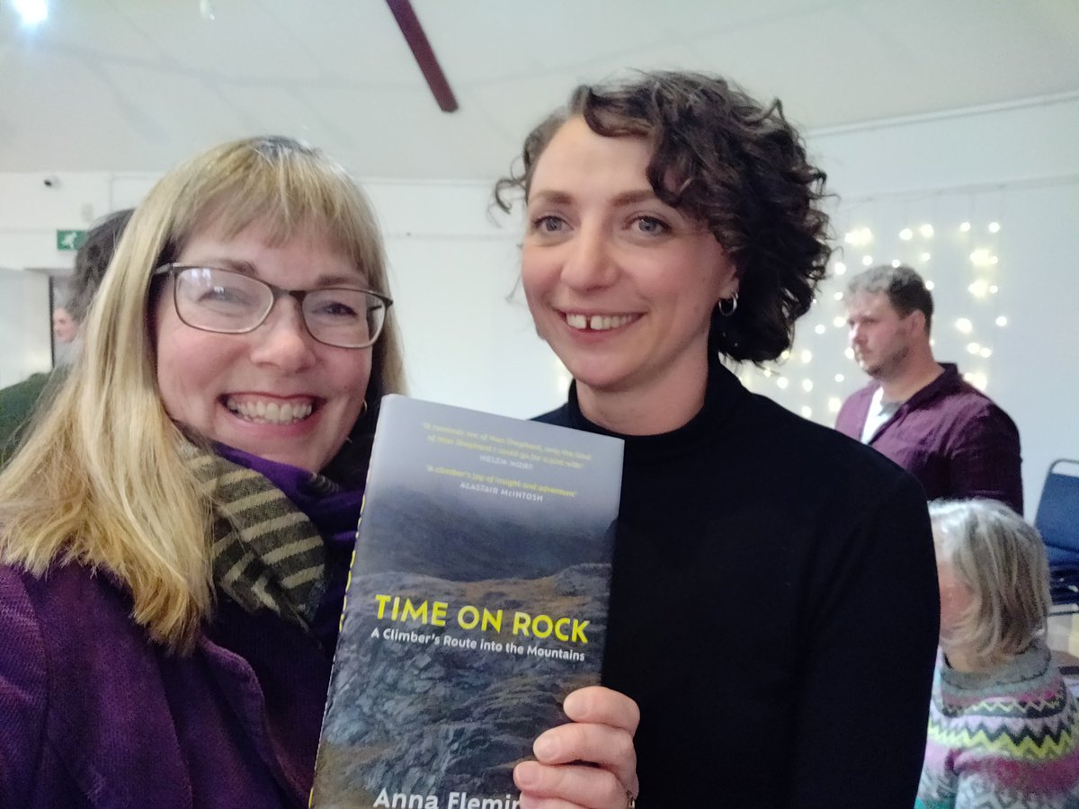 MerrynGlover's tweet photo. So good to celebrate the launch of @annamfleming's #climbing book, #TimeOnRock at The Pagoda in Grantown tonight. Anna was project manager for my @cairngormsnews Shared Stories project in 2019 - the year she started this book. Now here it is! https://t.co/GPIcSVMVRp