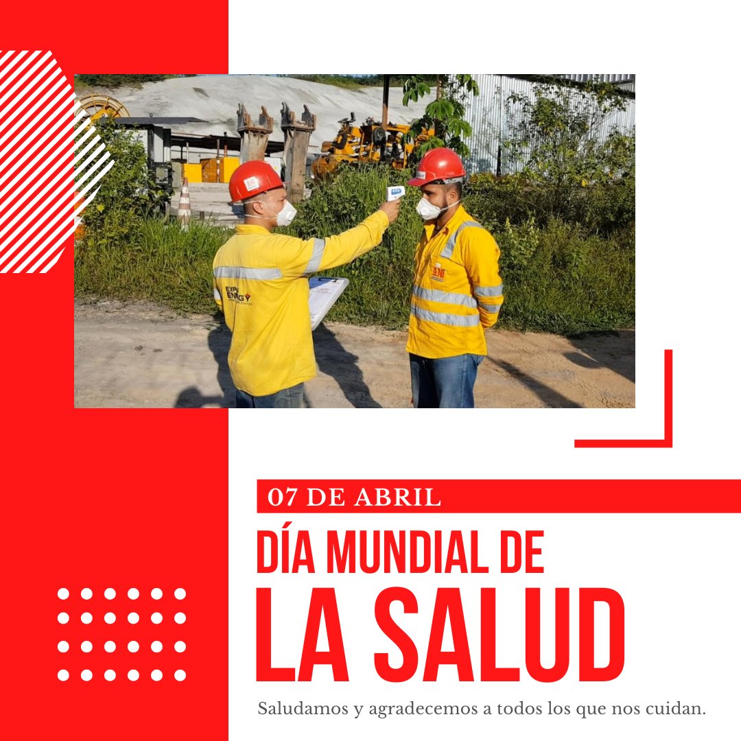 exploenergy's tweet image. En el #DiaMundialDeLaSalud saludamos y agradecemos a todos los que nos cuidan.

En exploenergy seguimos generando ambientes saludables para nuestros empleados.
