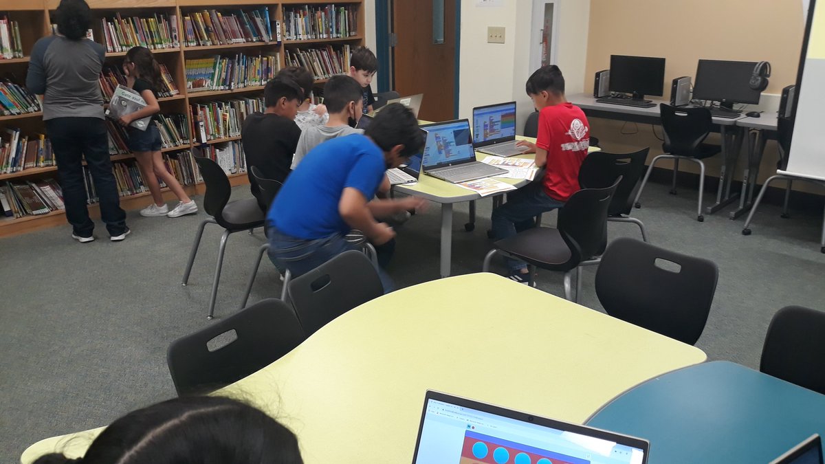 BWhirledCulture's tweet photo. Having a "Pop It" Fiesta with our friends @walzemNEISD! Lots of color, strange peeping sounds, and tons of laughter๐คฃ Can't think of a better way to start a 3 day weekend! #CoderPals #DATADoes @dataedwhite @NEISD @YouthCodeJam https://t.co/Obprpe0jMR
