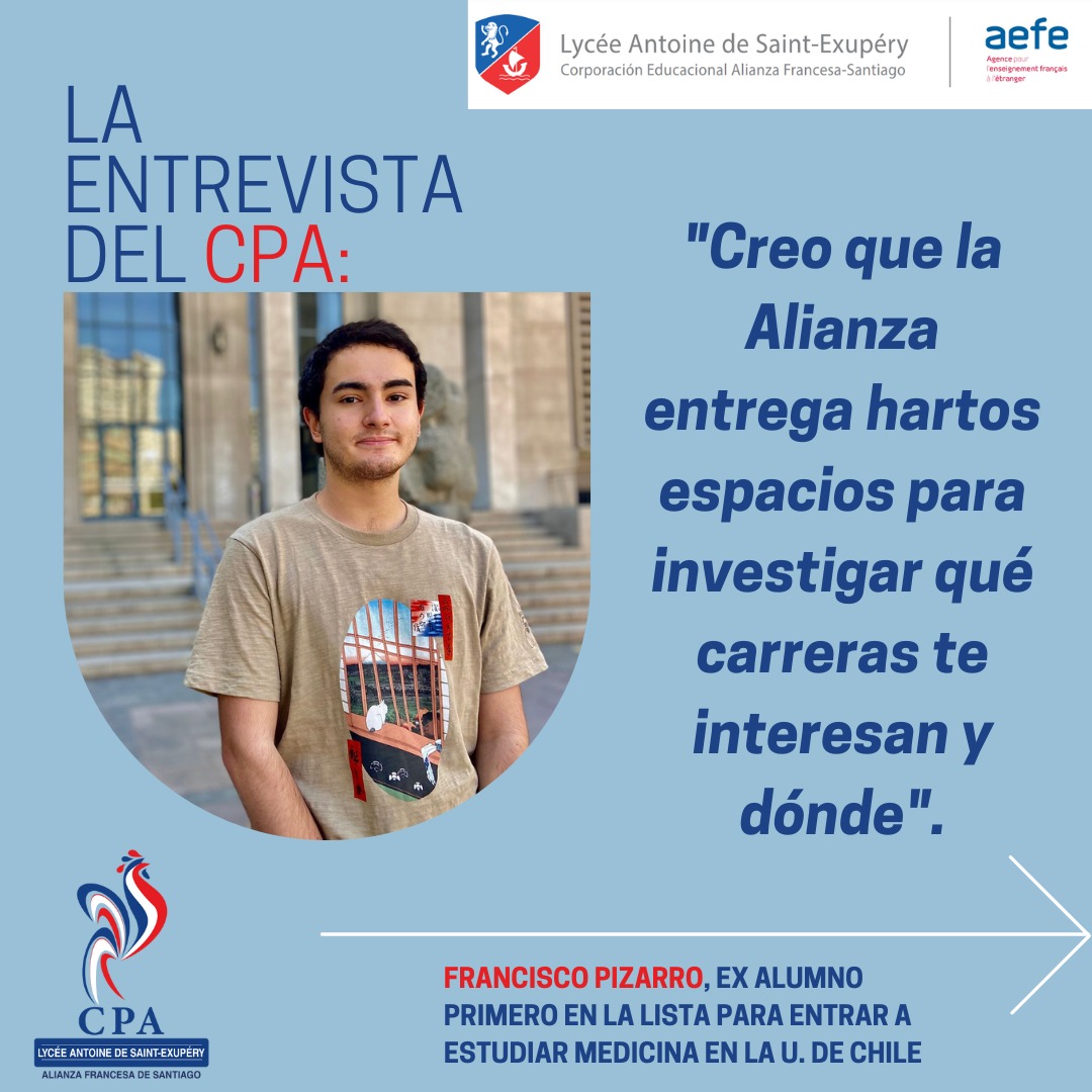 lafasesantiago's tweet photo. Los invitamos a 👀 la entrevista que realizó @cpalafase con ex alumno Francisco Pizarro que ingresó a Medicina de @uchile en🥇lugar 👉https://t.co/xiUEd72CKN
#ex_alumno #universidad #post_bac #orientación #aefe @aefeinfo https://t.co/3K5O9VlJPi
