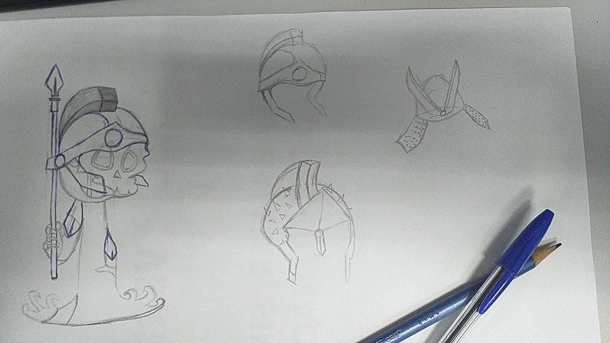 Deathskull_NFT's tweet photo. Hi guys, I'm presenting you the first drafts of Death Skull style warriors, comment what you think?

Eae galera, estou apresentando a voces os primeiros rascunhos das Death Skull estilo guerreiros, comenta ai o que voces acharam?

#NFTProject  #NFTs #skulls #Death #warrior https://t.co/FR2UKNoH7V
