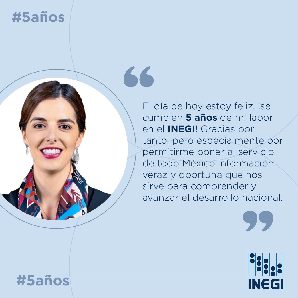 #5años conociendo a mi país a través de la información y mapeando todo Mexico. ¡Gracias, <a href="/INEGI_INFORMA/">INEGI INFORMA</a> !