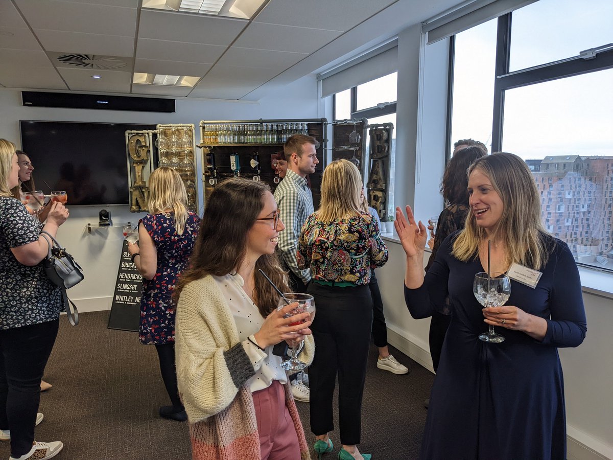 MKSmithIP's tweet image. Fun evening for the #AIPLA Women in IP Global Networking Event - gin, conversation, and a nice lie down! (We were learning about sleep quality!) #WIPNE