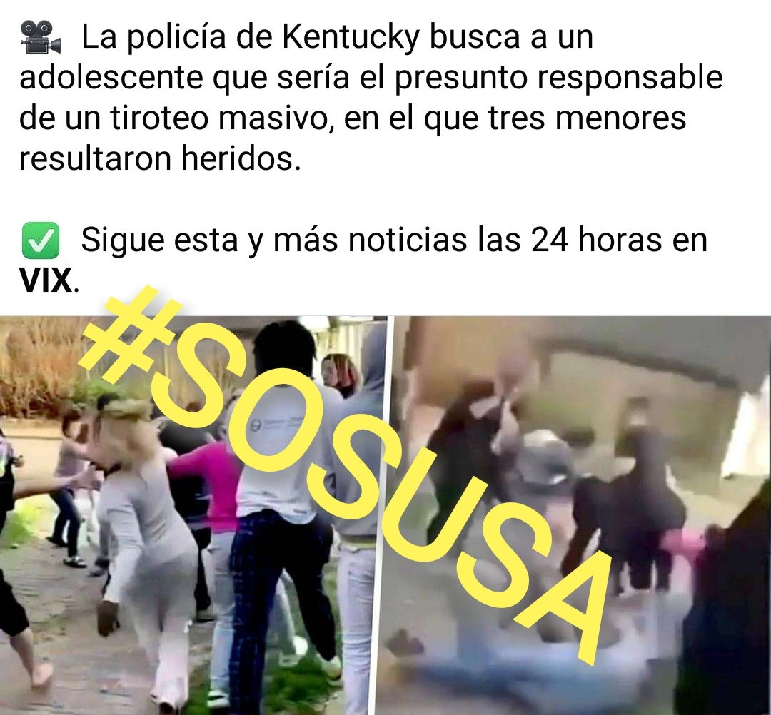 📢Lo que calla <a href="/CiberCuba/">CiberCuba - Noticias de Cuba 🇨🇺</a>📢
#VamosConTodo evidenciando como va en decadencia una sociedad donde hasta los adolescente son capaces de iniciar un tiroteo. El #SOSUSA es una realidad.
#DeZurdaTeam #GuerrerosDePatriaOMuerte. 
<a href="/Ana_Hurtado86/">Ana Hurtado</a> <a href="/KattyrenR/">Ana Kattyren</a> <a href="/Kiko6919/">PapOTTO</a> <a href="/henryraul/">Henry Raúl Glez Brito</a>