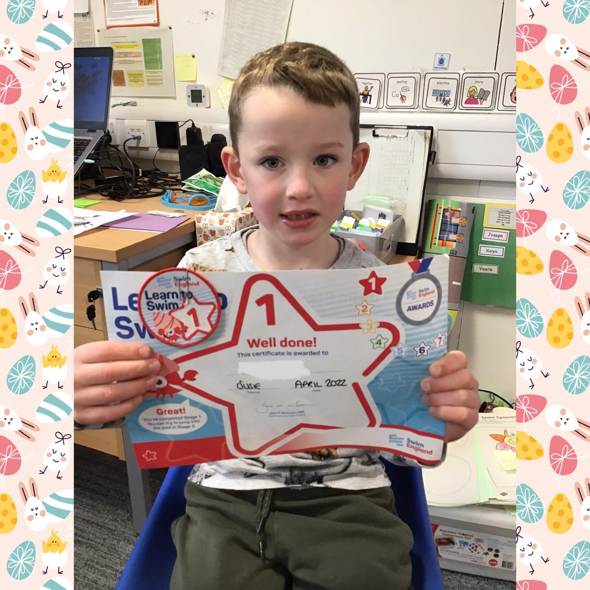 MsYellowleesEPS's tweet photo. Congratulations to this star for being awarded a certificate for swimming. Well done!🌟 https://t.co/xec5tt96wp