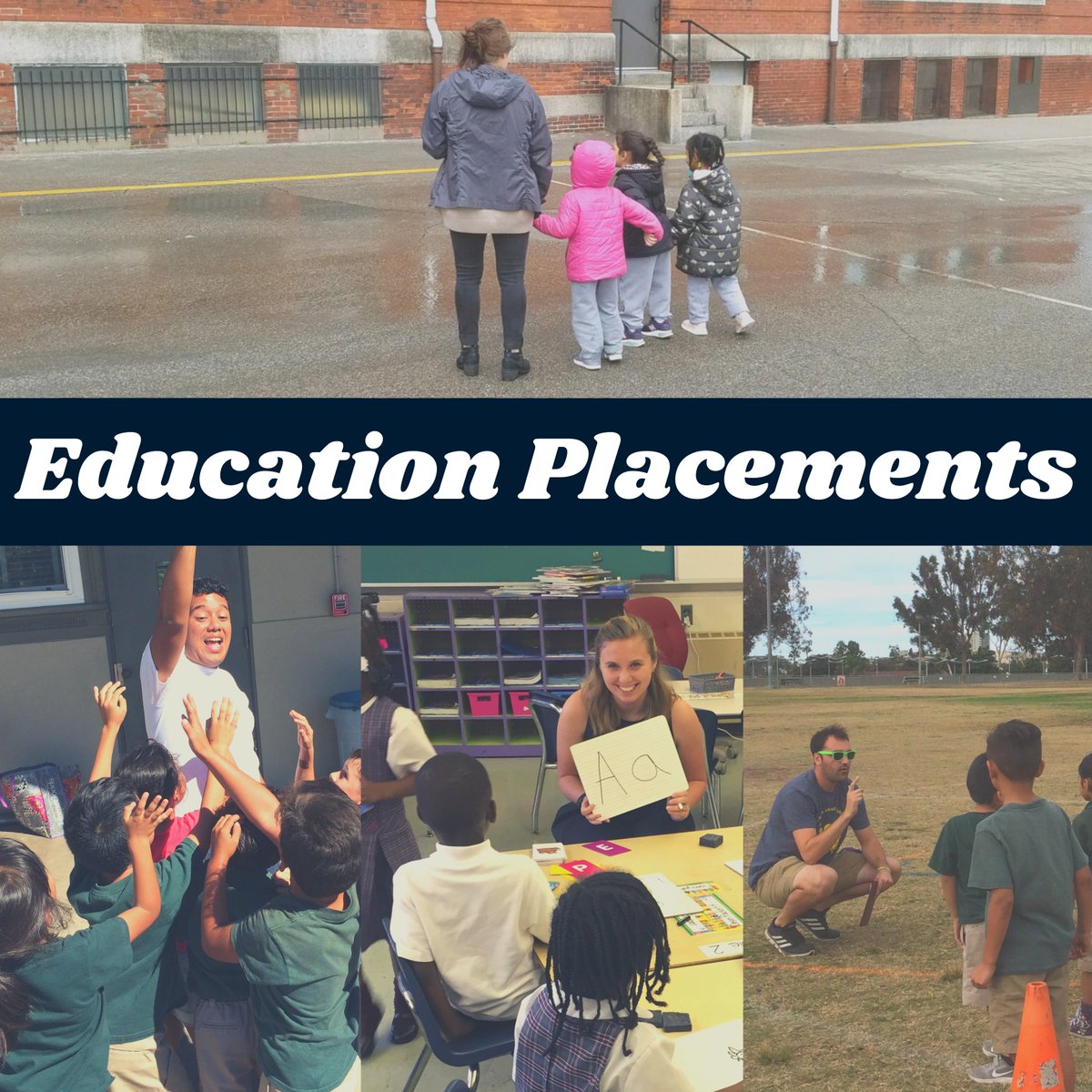 EDUCATION PLACEMENTS! Whether you studied education in college, are interested in the field, or have experience working with kids, we have a position for you! Currently accepting applications until positions are filled.