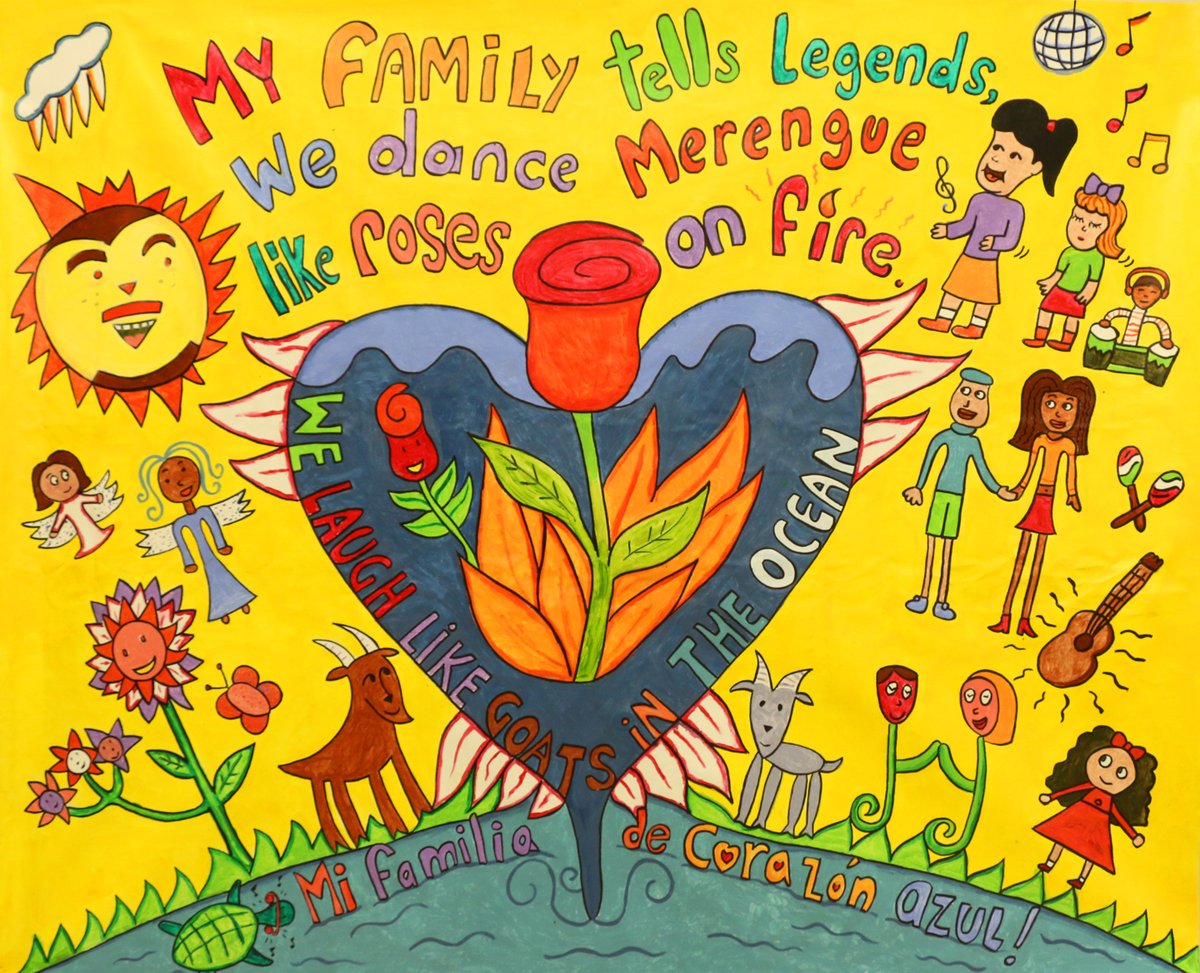 mkotler13's tweet image. Kicking off National Poetry Month with some of my favorite youth voices! This mural was created by 3rd grade students from PS 132M in Manhattan!
#writingourfuture #nationalpoetrymonth #amplifyingvoice