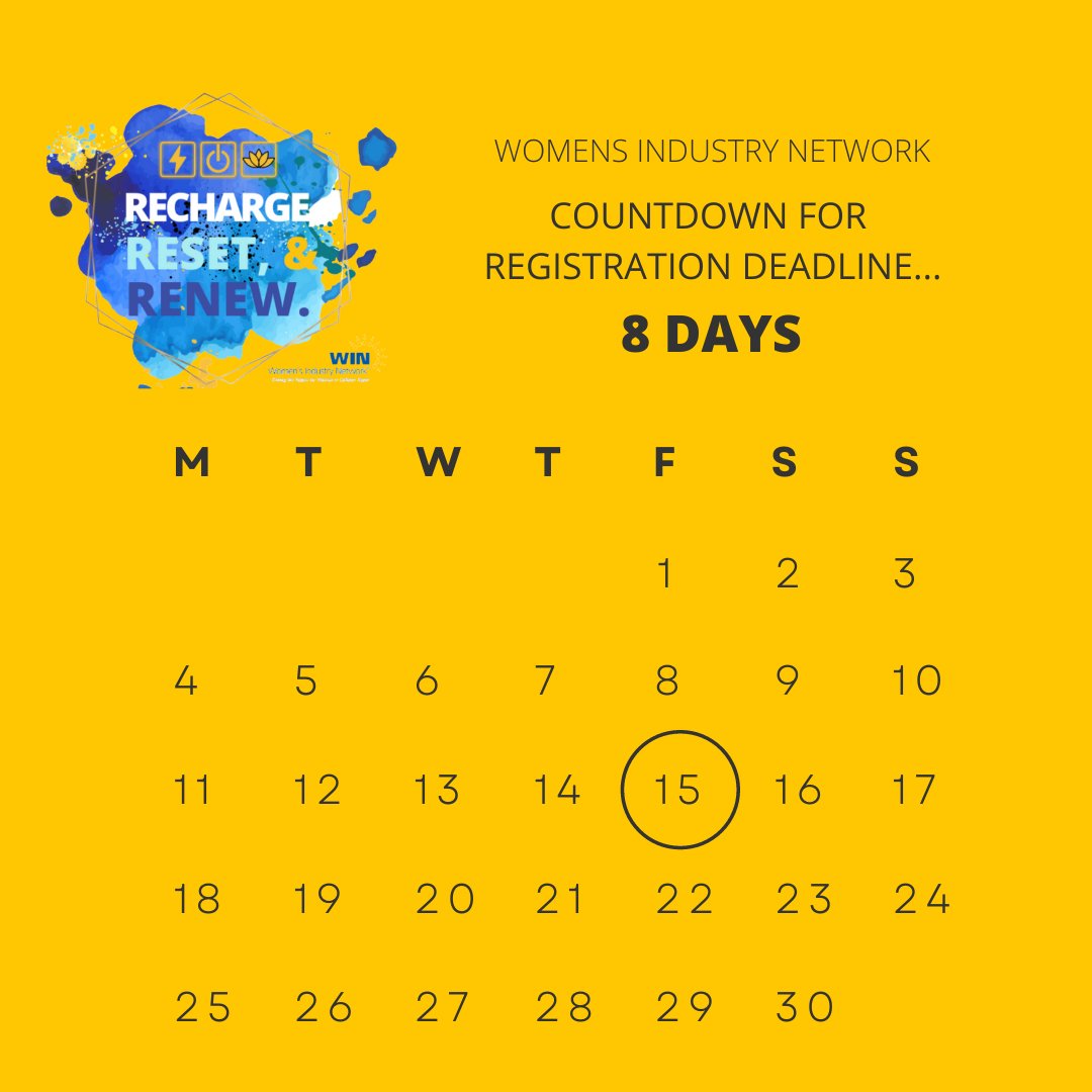REGISTER NOW! Only 8 more days to register for the 2022 WIN Annual Conference. Secure your spot and register here: bit.ly/3q0bZAs

#womenincollision #collisionrepair #WINinGreenville