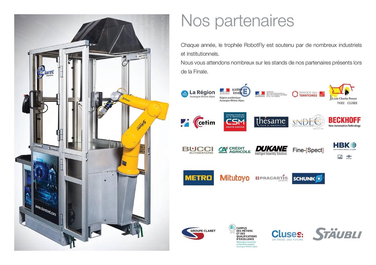 noel_sylviane's tweet photo. 🏭Représentation de @laurentwauquiez au trophée #RobotFly :100 étudiants s’affrontent lors d’une épreuve finale de programmation d’une cellule robotisée.
🏆Belle mise en valeur des opportunités qu'offre l'industrie 4.0, soutenue par la région @auvergnerhalpes https://t.co/Jmixymd5e5