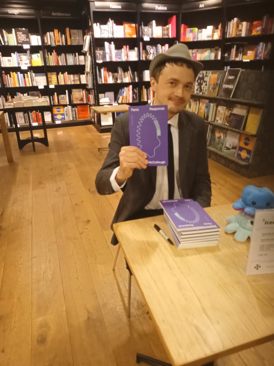 BrightonWstones's tweet photo. Wonderful to see a full house here @BrightonWstones tonight for the launch of @JohnMcCullough_'s fabulous new collection #PanicResponse A huge thank you to @kgoodwinpoet for kicking the evening off in such style. Signed copies of Panic Response available from 9am tomorrow! https://t.co/oaax1I16m4