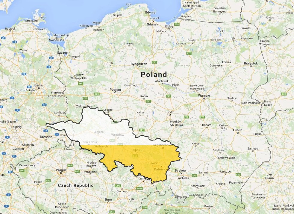 GeoSket's tweet photo. Map of #silesia https://t.co/2bF7a1SIRS