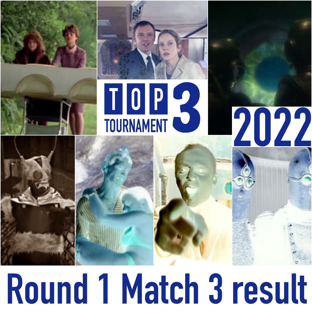 DoctorWho_Top3T's tweet photo. And Round 1 Match 3 is won by Castrovalva, ahead of Last of the Time Lords and Thin Ice.  The Web Planet will get another chance to qualify if it can finish in the top few in the Last Chance Saloon.  Full result at https://t.co/p7VLx0Dh32 #T3T #DoctorWho https://t.co/uJo2Qoii3U
