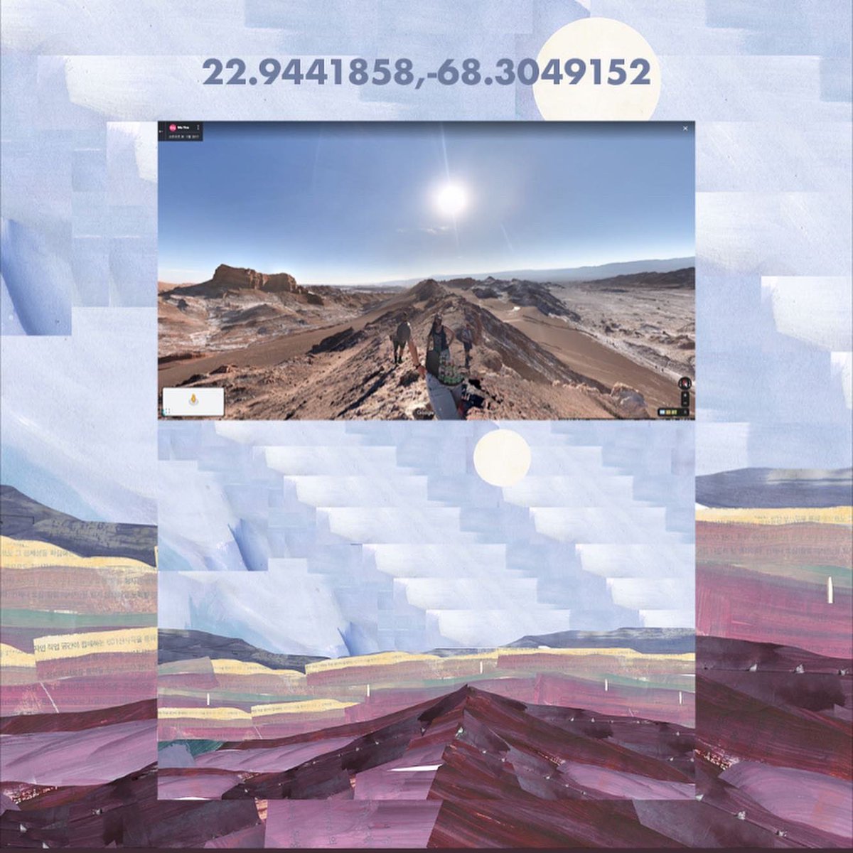 22.9441858,-68.3049152
digital collage, 4961 × 3508px
Go with me inside google street view
🎟
0.07 eth
#5
🎟
opensea.io/assets/0x495f9…
🎟
#NFTdrop #nftart #NFTartist #NFTCommunity