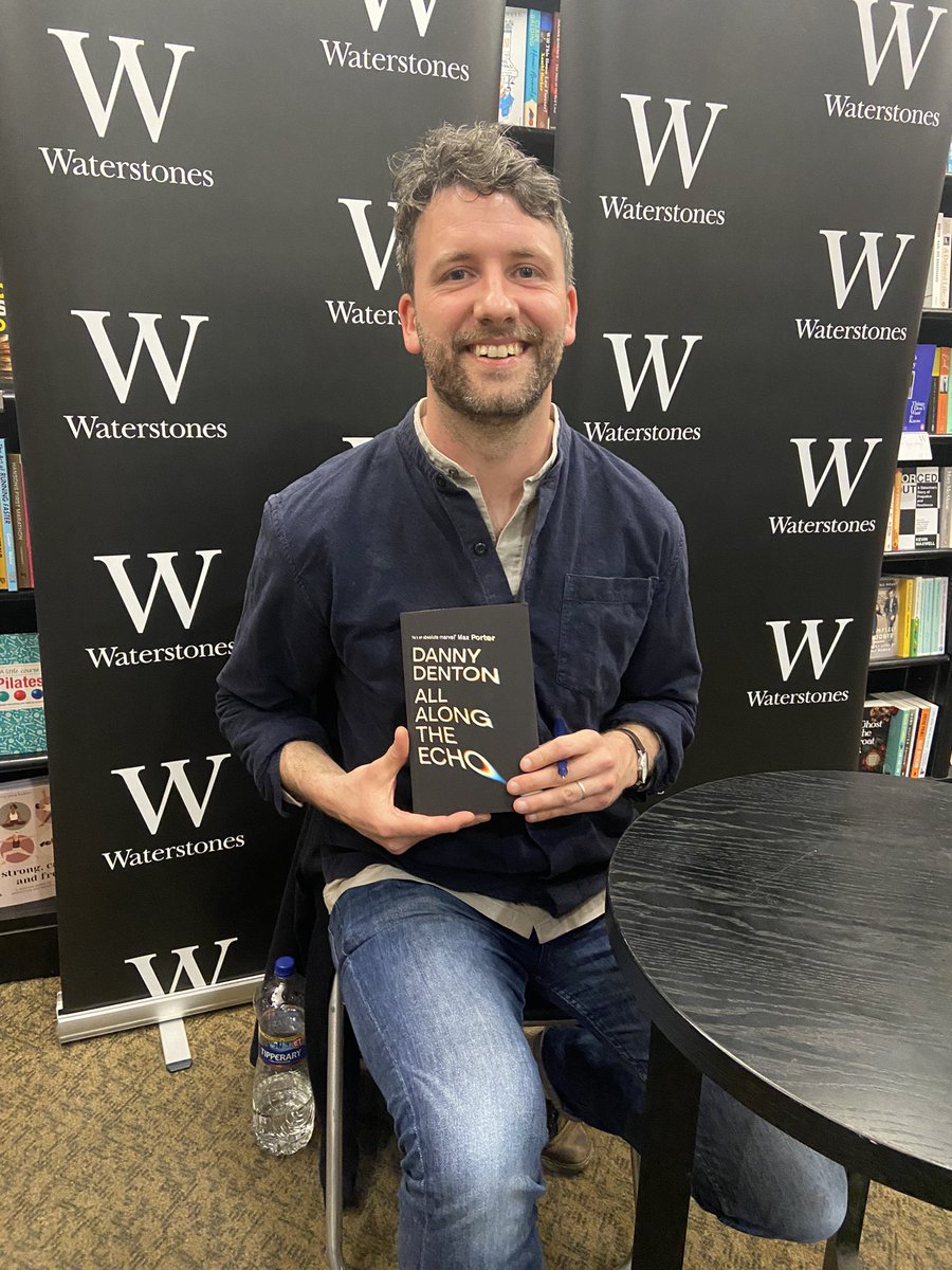 WorldBookFest's tweet photo. Great evening in @WaterstonesCrk with Danny Denton for the launch of his new book All Along the Echo 📻 Can’t wait for our event with Danny on April 22nd in @corkcitylibrary 📚 https://t.co/svHJd8GgLa