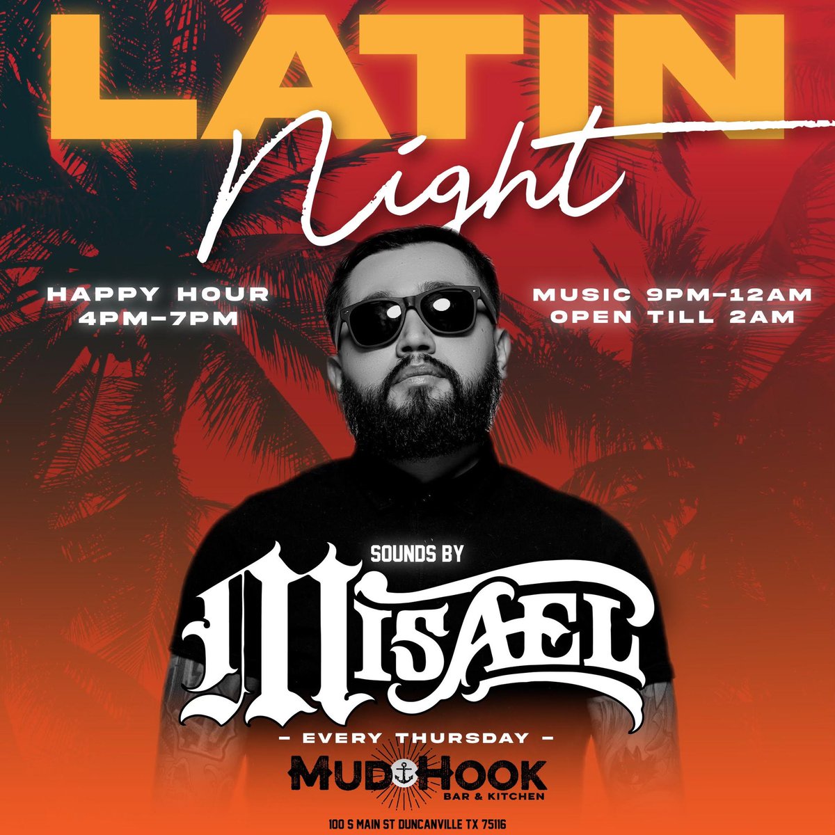MudhookBar's tweet photo. Latin Thursdays are starring Misael this month, and we have twelve-buck buckets of Ultra Gold for National Beer Day! Thursdays stay Thirsty! #latinthursday #nationalbeerday #duncanville https://t.co/nGyKZnVovB