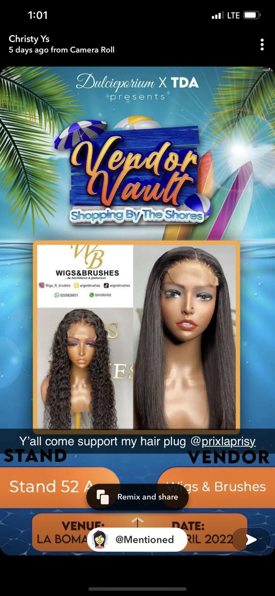 Pricele40735703's tweet photo. All road leads to vendor vault at the laboma beach on the 16th… come shop quality yet affordable wigs and let’s have fun .
#vendorvault22 #vendorvault https://t.co/S7yOst54sE