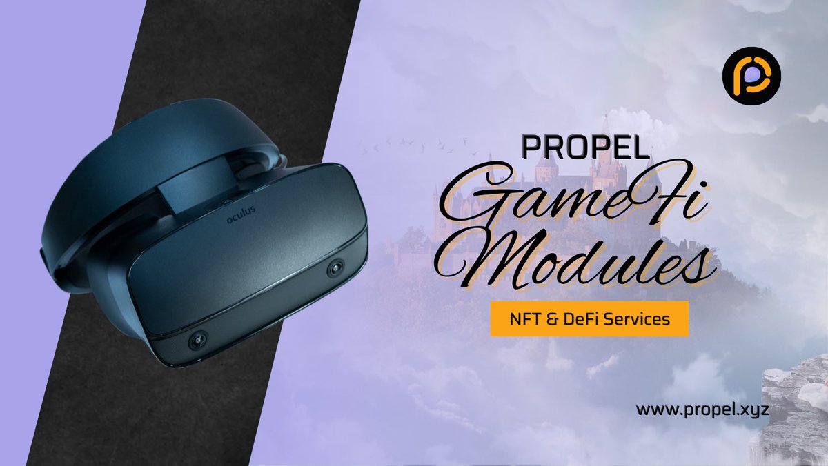 InnocentPHILIP6's tweet photo. #GameFi refers to play-to-earn games where players get rewards in form of #crypto/#NFTs for playing the game;
Built on the #Blockchain & incorporates elements of #DeFi and #Metaverse #SmartContracts
With #PropelXYZ, these types of projects can be created with #PropelUtility https://t.co/SBmQqJbJAV