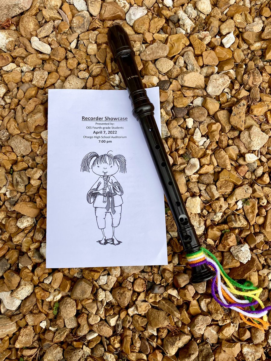 FredaRehbein's tweet photo. Tonight’s the night! Otsego 4th graders take the stage for their Recorder Showcase. See you there! 🎶 #OES #FourthGrade #OtsegoKnights https://t.co/oAeyofu4Wn
