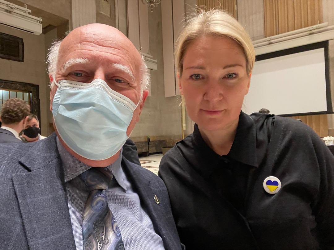 Buttons4Ukraine's tweet photo. After hearing about the recent devastation, we are more determined then ever to raise even more then the already $10,000 raised with @Buttons4Ukraine for the @redcrosscanada and to show our #SupportUkraine. We stand with you. 💙💛 @TonyVanBynen @MPMaria_Ionova @theJagmeetSingh https://t.co/09a4ZLTkad