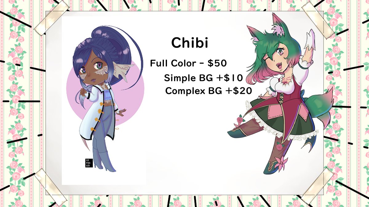 Lefuulei's tweet photo. Opening up commissions because I need to take care of my bills. I also do #characterSheets and #Fashiondesign outfits. More on Carrd: https://t.co/dsbvsBdg0G

#OpenCommissions #Art #Artistsontwitter #Chibi #Emotes #PNGTuber #Vtuber #Illustrations #LEfuuleiart #commissions https://t.co/JIhE8wagWD