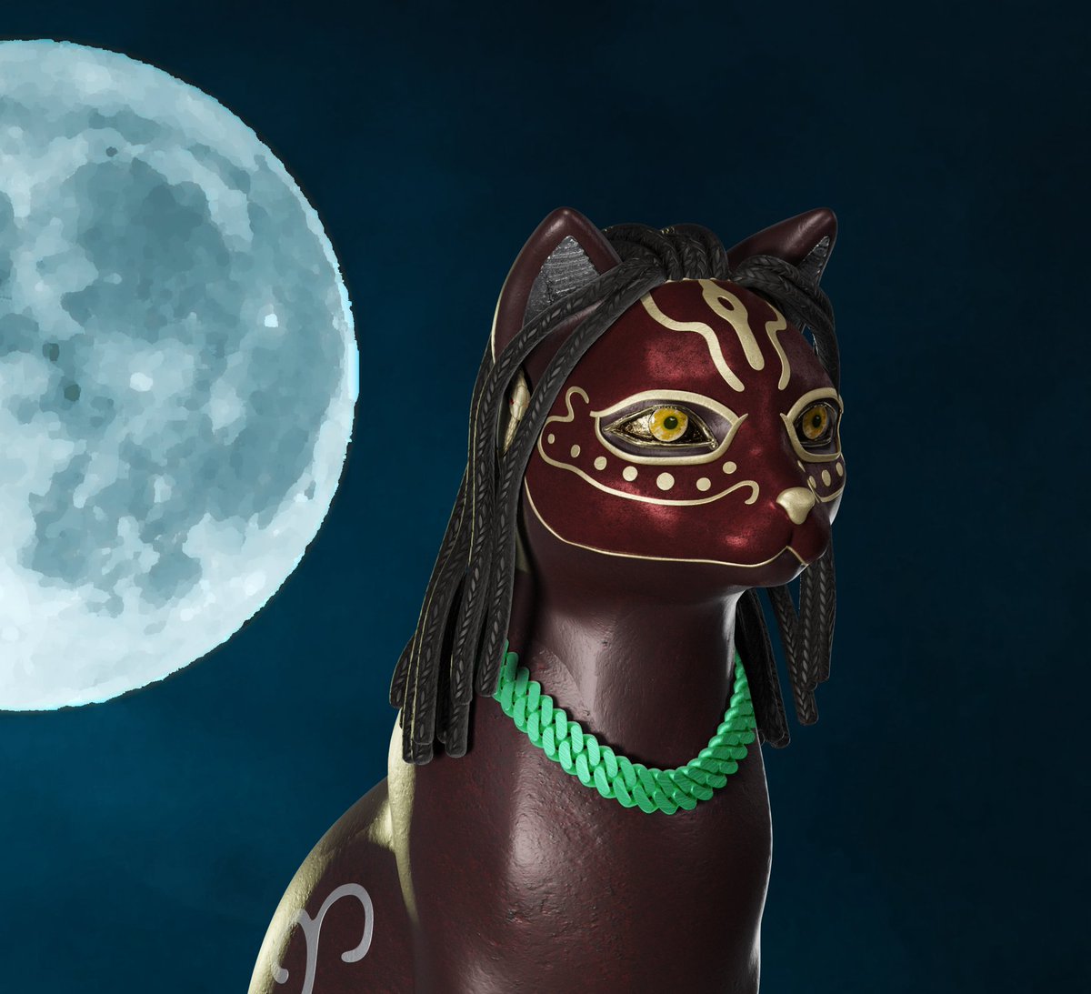 AncientMetaCats's tweet photo. There are some Cats that have embraced the Tribal life,  separating themselves from the pack and from the desire to rule. They still don't Dread anything but their hair.

#SolanaGiveaways #SOL #3D #NFT #NFTcommunity #NFTdrop #NFTGiveaway https://t.co/qHpMOmvsFO