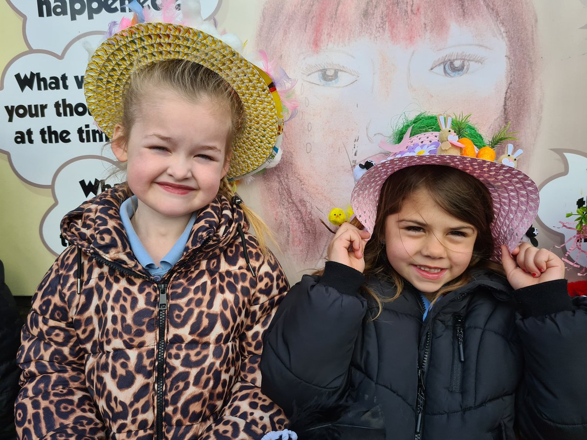 PentrerGraig's tweet photo. #pgpspaceships had a wonderful time leading our Easter parade, waving and wishing everyone a Pasg Hapus! Diolch to all our creative families who made amazing eco bonnets! https://t.co/xwdiyfyY2E