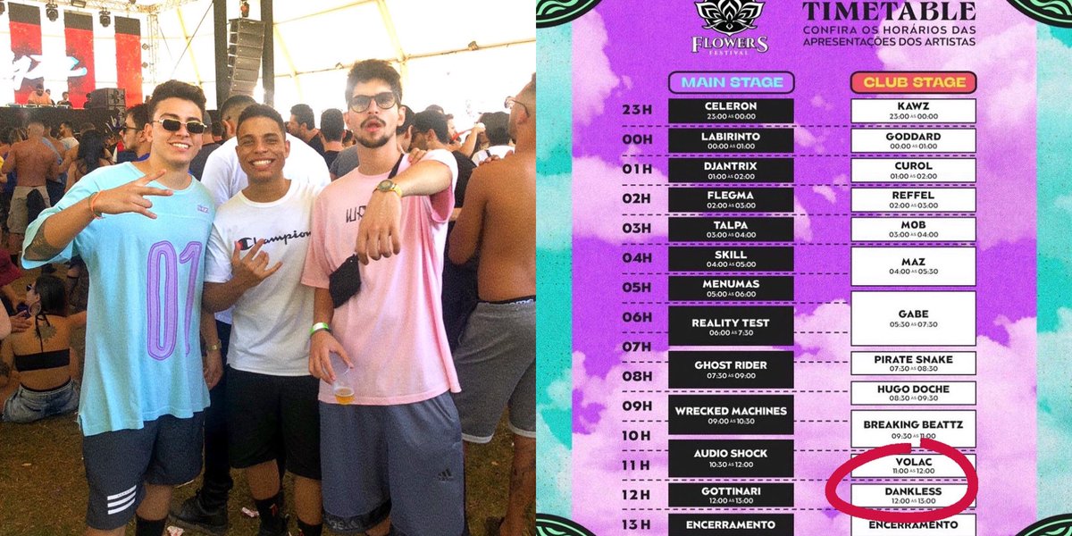 2019 na pista do Festival Flowers / 2022 Dankless confirmado no line up